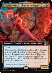 Scarlet Witch, Chaotic Avenger (Extended Art), Commander: Marvel Super Heroes