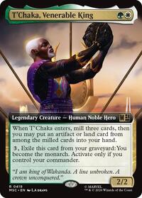 T'Chaka, Venerable King (Extended Art), Commander: Marvel Super Heroes