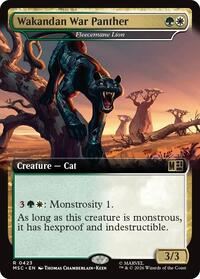 Wakandan War Panther - Fleecemane Lion (Extended Art), Commander: Marvel Super Heroes