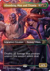 Absorbing Man and Titania (Borderless), Commander: Marvel Super Heroes