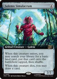 Solemn Simulacrum (Extended Art), Commander: Marvel Super Heroes