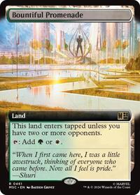 Bountiful Promenade (Extended Art), Commander: Marvel Super Heroes