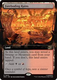 Foreboding Ruins (Extended Art), Commander: Marvel Super Heroes