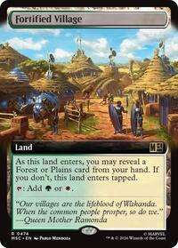 Fortified Village (Extended Art), Commander: Marvel Super Heroes