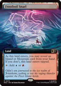 Frostboil Snarl (Extended Art), Commander: Marvel Super Heroes