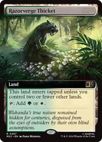 Razorverge Thicket (Extended Art), Commander: Marvel Super Heroes