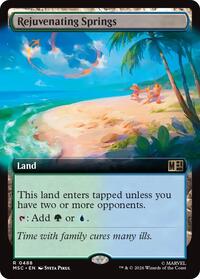 Rejuvenating Springs (Extended Art), Commander: Marvel Super Heroes