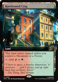 Rootbound Crag (Extended Art), Commander: Marvel Super Heroes