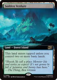 Sodden Verdure (Extended Art), Commander: Marvel Super Heroes
