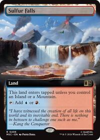 Sulfur Falls (Extended Art), Commander: Marvel Super Heroes