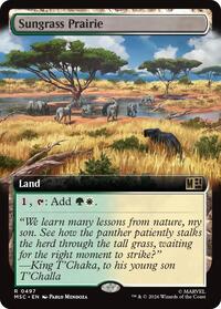 Sungrass Prairie (Extended Art), Commander: Marvel Super Heroes