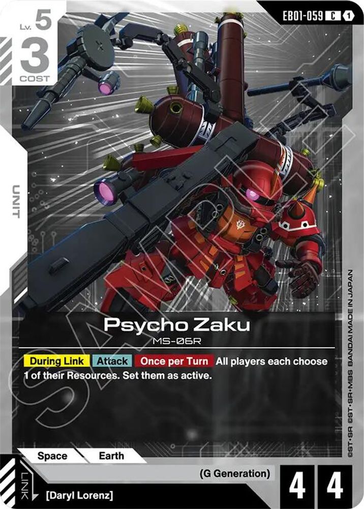Psycho Zaku, Standard, front