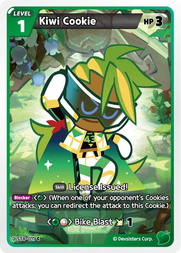 Kiwi Cookie, Standard, front