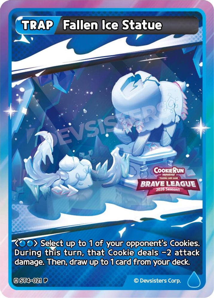 Fallen Ice Statue (Brave League), Standard, front