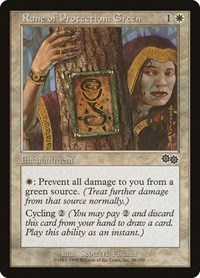 Rune of Protection: Green, Urza's Saga