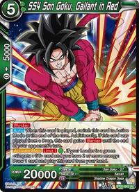 SS4 Son Goku, Gallant in Red card art