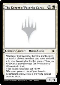 The Keeper of Favorite Cards (8/20/2025), Un-Known Event Playtest Cards