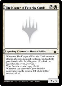 The Keeper of Favorite Cards (5/12/2025), Un-Known Event Playtest Cards