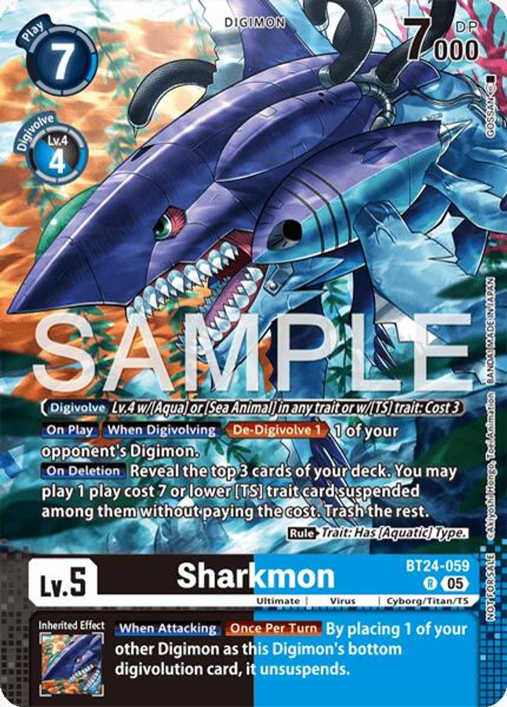 Sharkmon (Event Pack 10), Foil, front