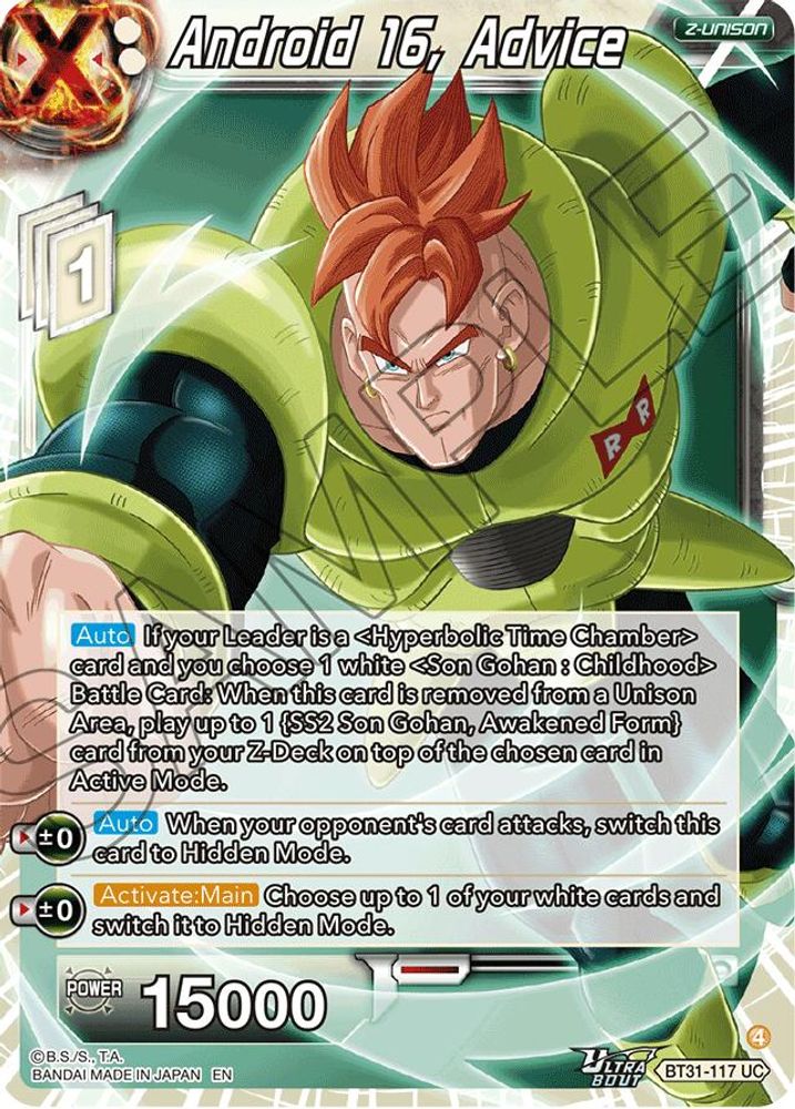 Android 16, Advice, Standard, front
