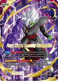 Fused Zamasu // Fused Zamasu, Despairing Condemnation (Gold Stamped) card art