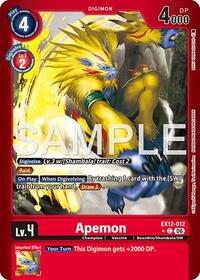 Apemon (Limited Foil) card art