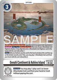 Genshi Continent & Ashino Island (Limited Foil) card art