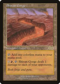 Shivan Gorge, Urza's Saga