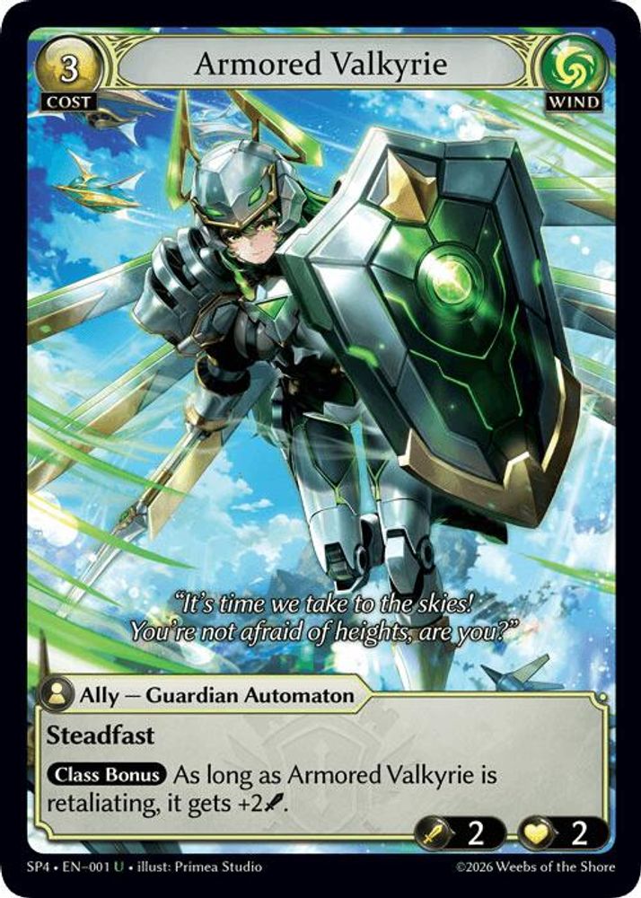 Armored Valkyrie, Standard, front