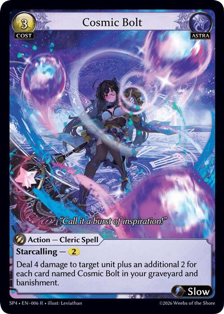 Cosmic Bolt, Standard, front