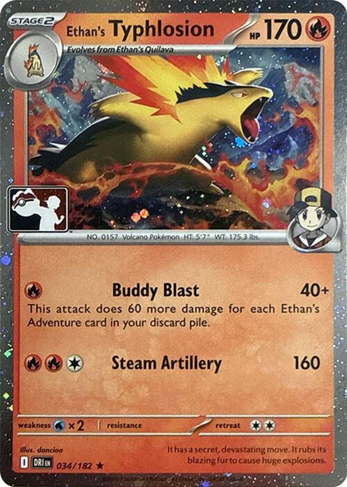 Ethan's Typhlosion - 034/182 (Cosmos Holo)