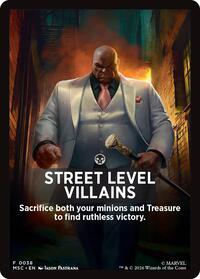 Street Level Villains Theme Card