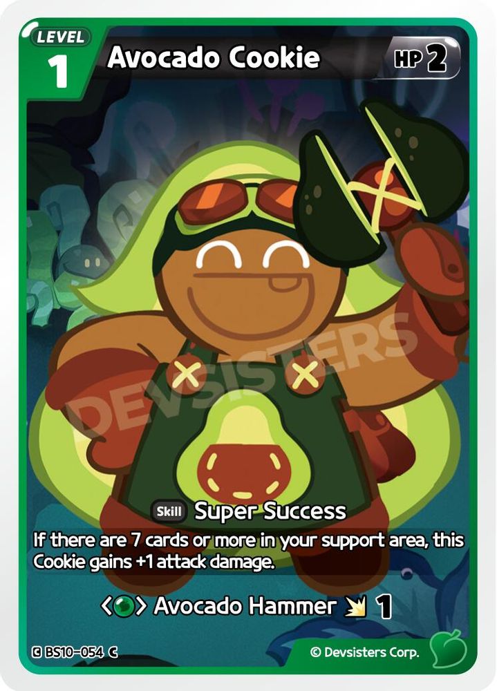 Avocado Cookie, Standard, front
