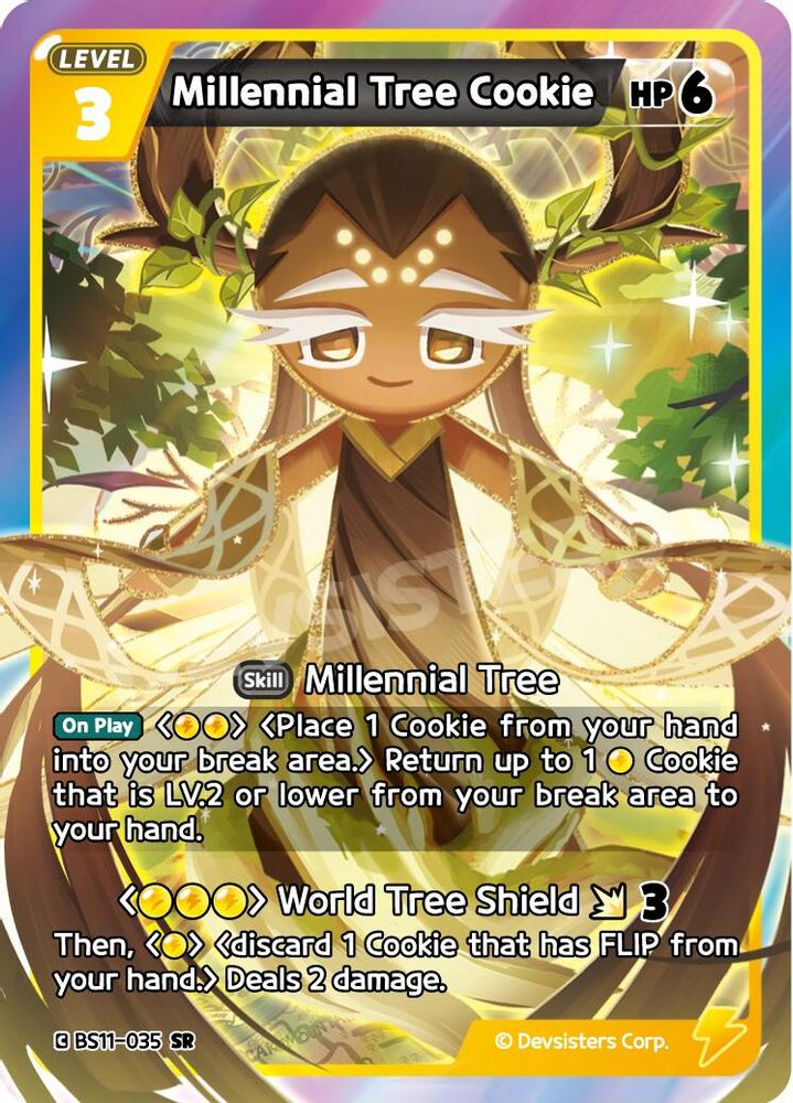 Millennial Tree Cookie, Foil, front
