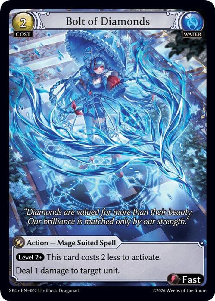 Bolt of Diamonds (Curio Foil), Foil, front