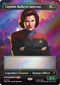 Captain Kathryn Janeway (Borderless) (Signed), Star Trek
