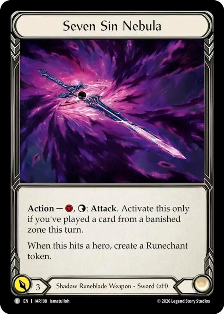 Seven Sin Nebula, Standard, front