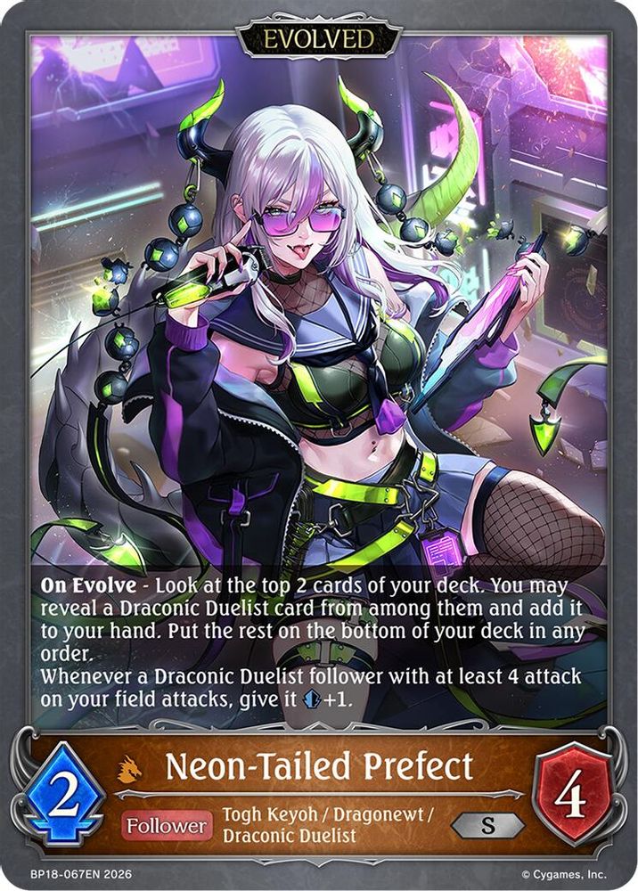 Neon-Tailed Prefect (Evolved), Standard, front