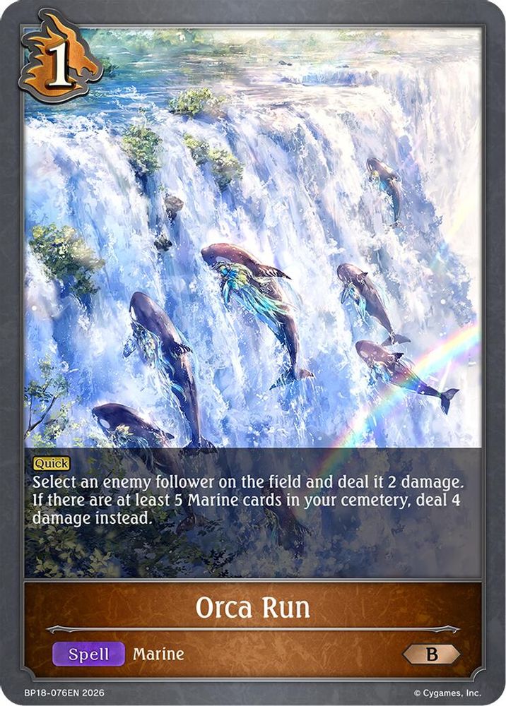 Orca Run, Standard, front