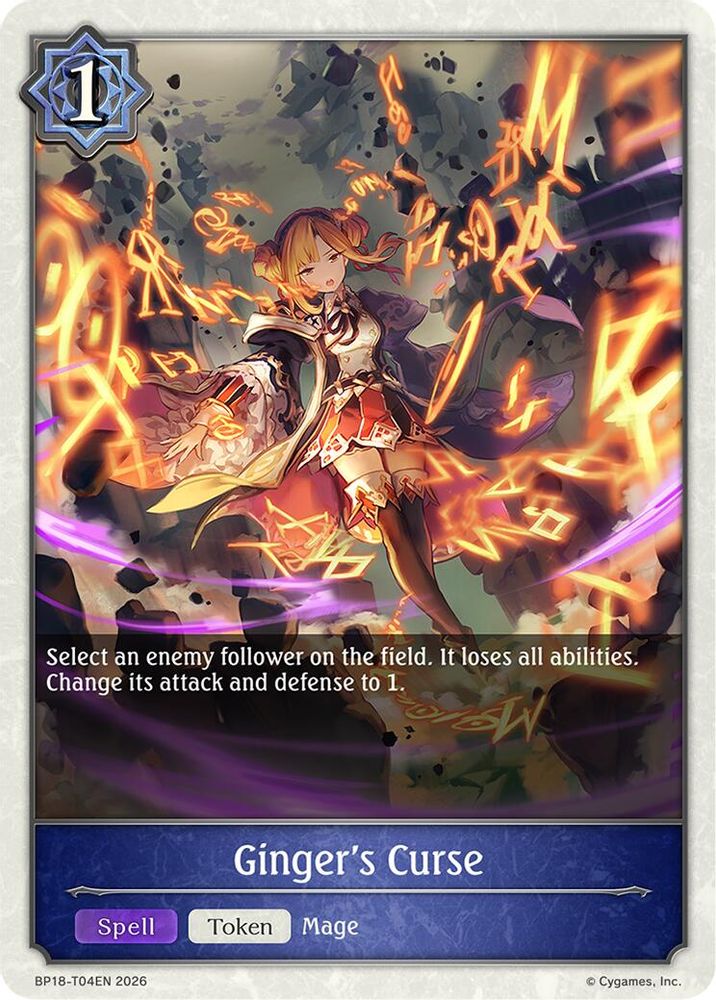 Ginger's Curse, Standard, front