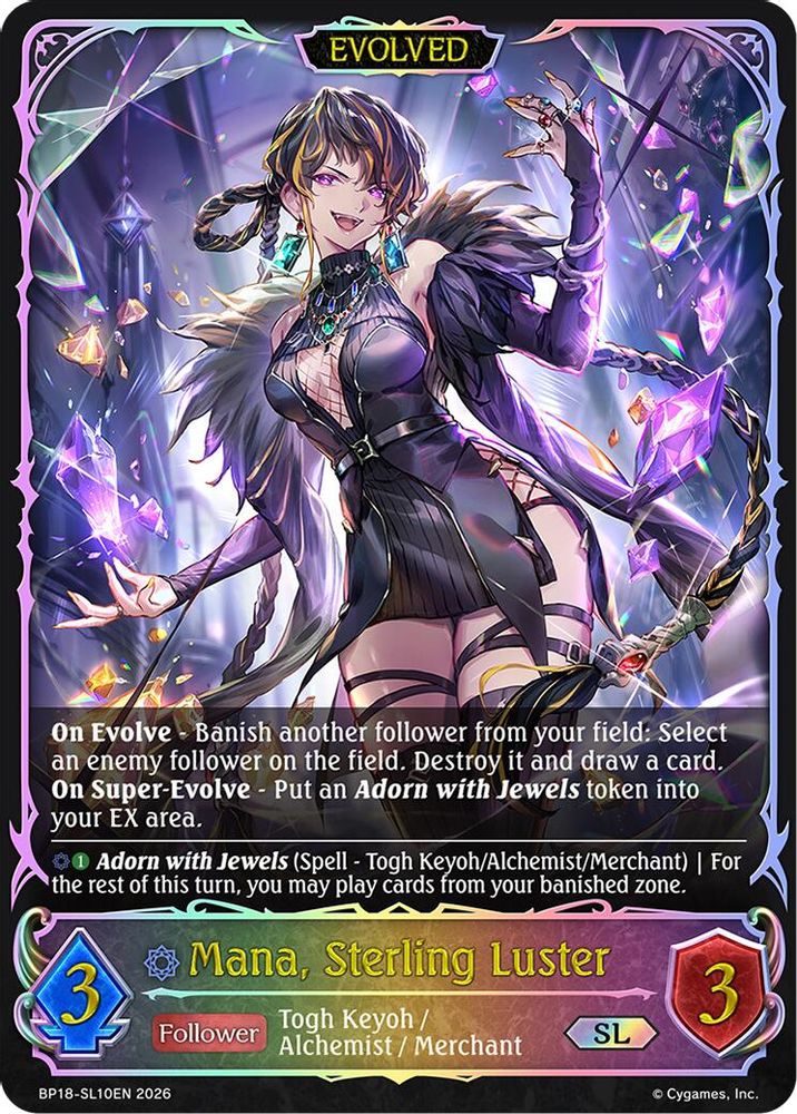 Mana, Sterling Luster (Evolved) (SL), Standard, front