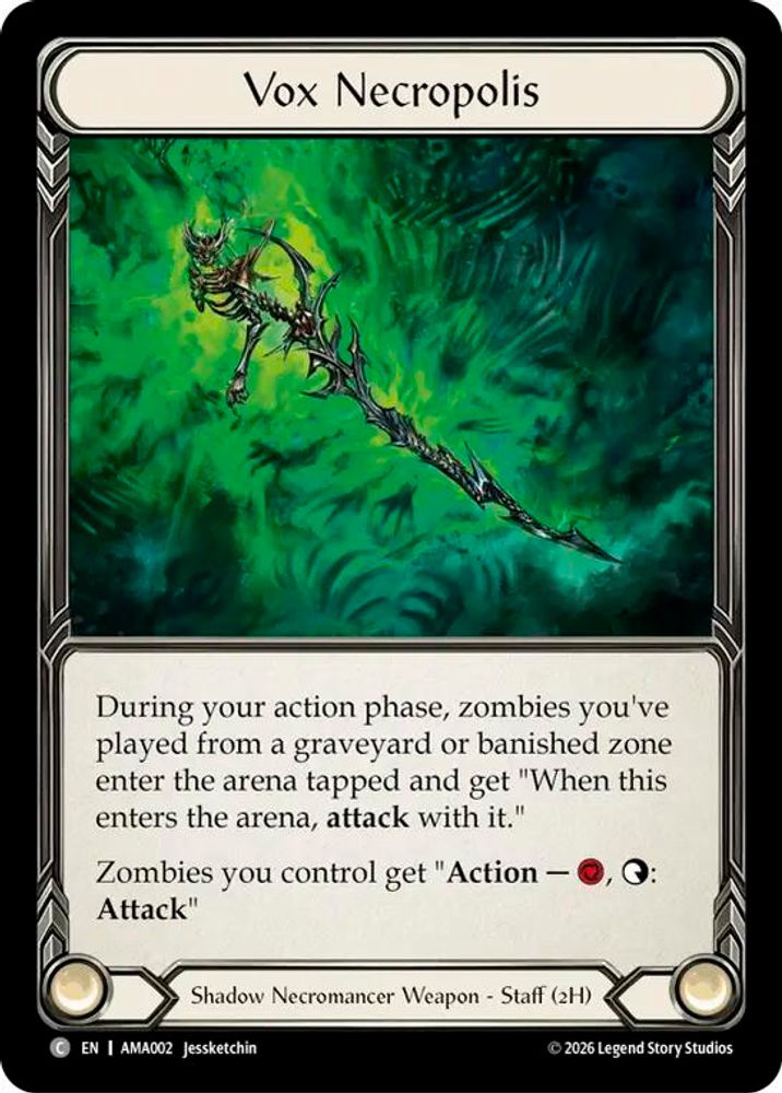 Vox Necropolis, Standard, front