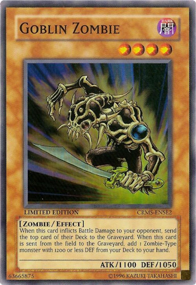 Goblin Zombie, Limited, front