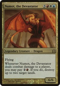 Numot, the Devastator (Commander), Oversize Cards