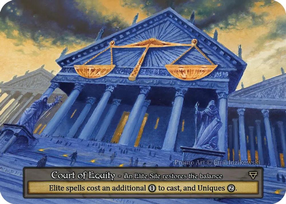 Court of Equity, Standard, front