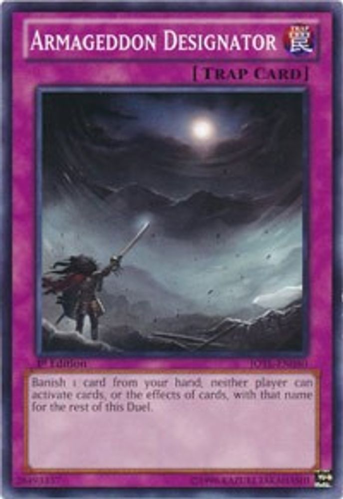 Armageddon Designator, 1st-edition, front