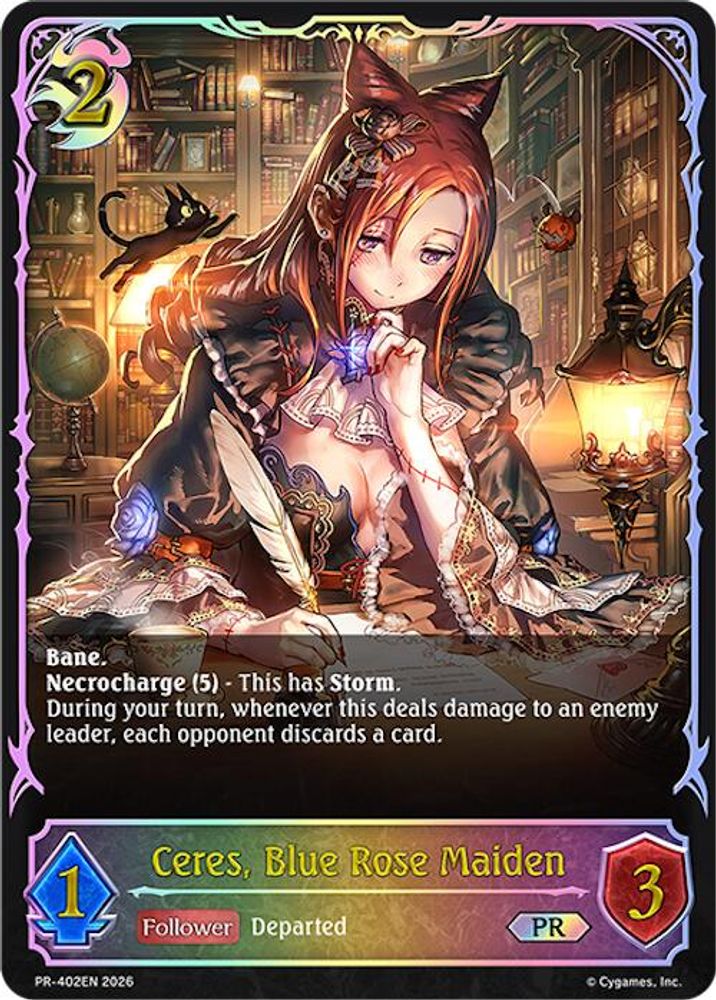 Ceres, Blue Rose Maiden - PR-402EN, Standard, front