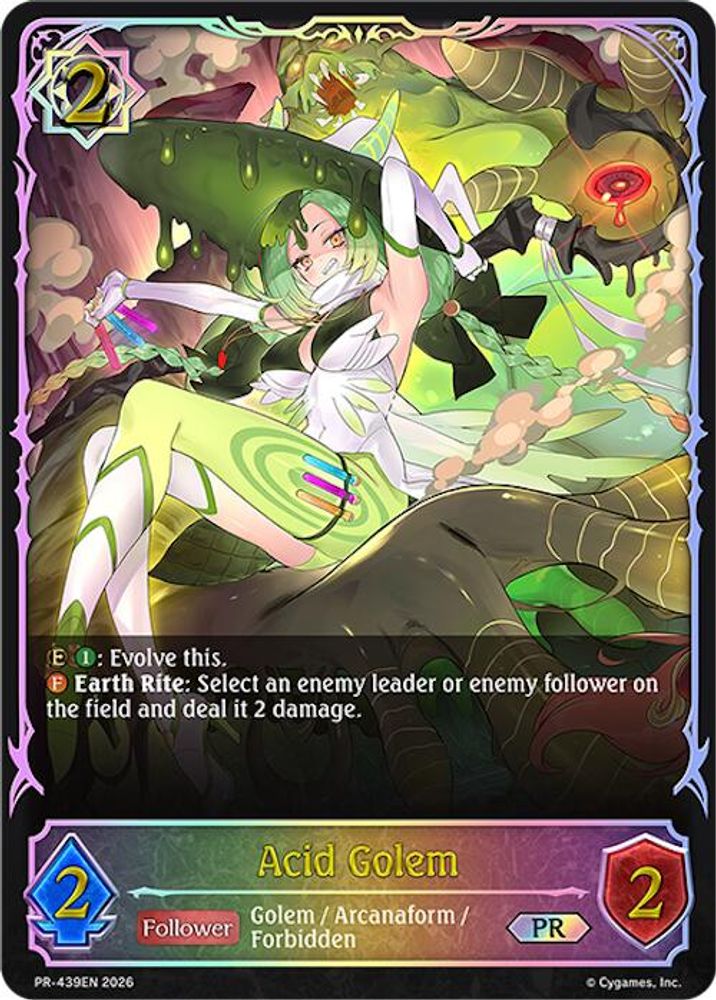 Acid Golem, Standard, front