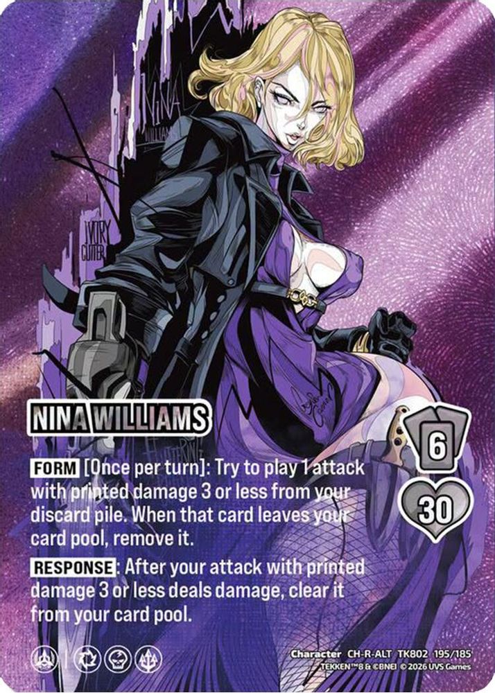 Nina Williams (Alternate Art), Foil, front