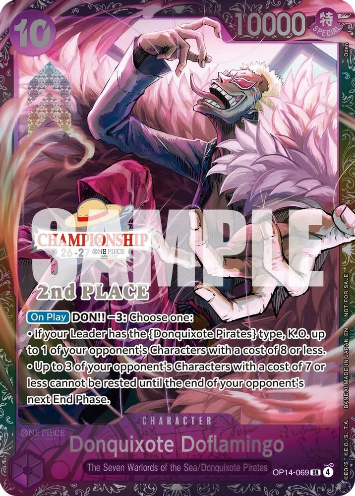 Donquixote Doflamingo (CS 26-27 2nd Place Trophy Card)